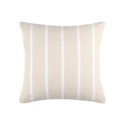 Coussin Déco D'Extérieur|Coussin Déco D'Extérieur|EMINZA Coussin extérieur carré toile de coton (50 x 50 cm) Ocealys Blanc