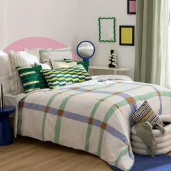 Coussin Et Housse|Atmosphera, cru017dateur d'intu017drieur Coussin rectangulaire brodé (30 x 50 cm) Disso Multicolore