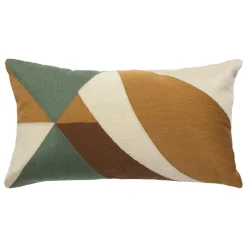 Coussin Et Housse|Atmosphera, cru017dateur d'intu017drieur Coussin rectangulaire brodé (30 x 50 cm) Harry Multicolore Vert