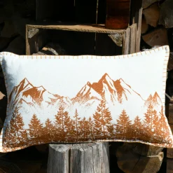 Coussin Et Housse|STOF Coussin rectangulaire coton (35 x 60 cm) Wildforest Camel