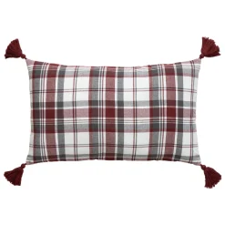 Coussin Et Housse|EMINZA Coussin rectangulaire coton (30 x 50 cm) Megeve Rouge