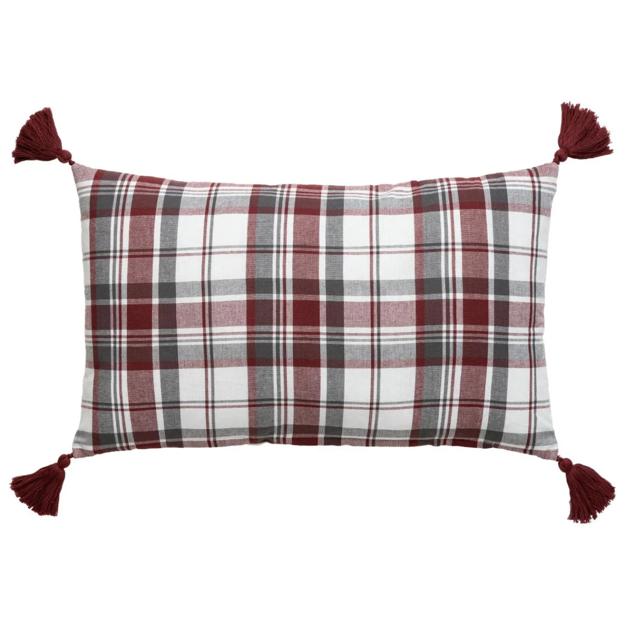 Coussin Et Housse|EMINZA Coussin rectangulaire coton (30 x 50 cm) Megeve Rouge