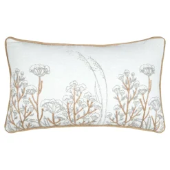 Coussin Et Housse|STOF Coussin rectangulaire coton (30 x 50 cm) Oriana Ecru