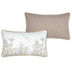 Coussin Et Housse|STOF Coussin rectangulaire coton (30 x 50 cm) Oriana Ecru