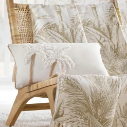 Coussin Et Housse|douceur d'intu017drieur Coussin rectangulaire coton (30 x 50 cm) Sahara Ecru