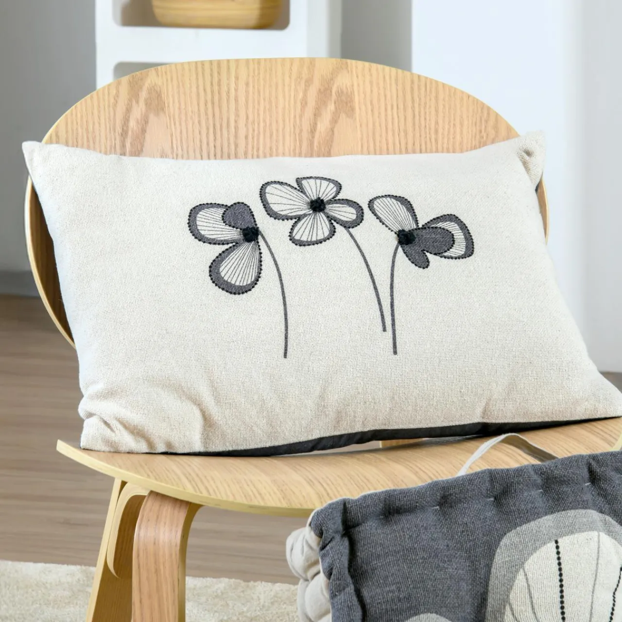 Coussin Et Housse|STOF Coussin Rectangulaire coton (40 x 60 cm) Tilda Ecru