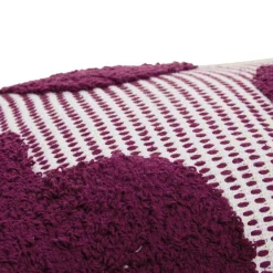 Coussin Et Housse|Atmosphera, cru017dateur d'intu017drieur Coussin rectangulaire coton (38 x 58 cm) Poppy Violet