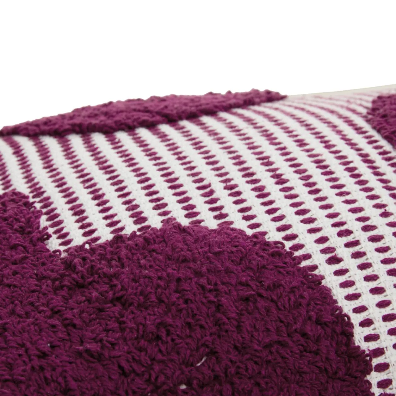 Coussin Et Housse|Atmosphera, cru017dateur d'intu017drieur Coussin rectangulaire coton (38 x 58 cm) Poppy Violet