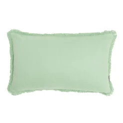 Coussin Et Housse|EMINZA Coussin rectangulaire coton (40 x 60 cm) Pixel franges Vert menthe