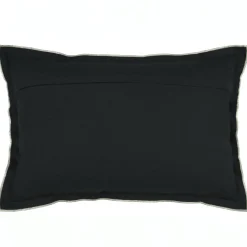 Coussin Et Housse|STOF Coussin rectangulaire coton (40 x 60 cm) Helios Noir