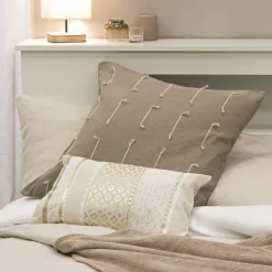 Coussin Et Housse|DOUCEUR D'INTERIEUR Coussin rectangulaire coton (30 x 50 cm) Gaya Or