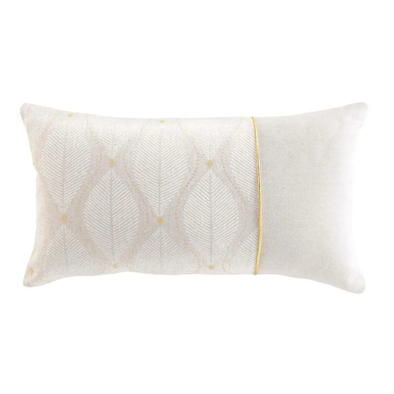 Coussin Et Housse|douceur d'intu017drieur Coussin rectangulaire coton (30 x 50 cm) Maho Blanc