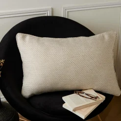 Coussin Et Housse|EMINZA Coussin rectangulaire effet chiné (40 x 60 cm) James sable Beige