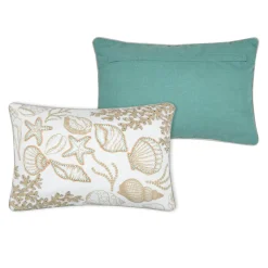 Coussin Et Housse|STOF Coussin rectangulaire en coton (35 x 50 cm) Barbade Blanc