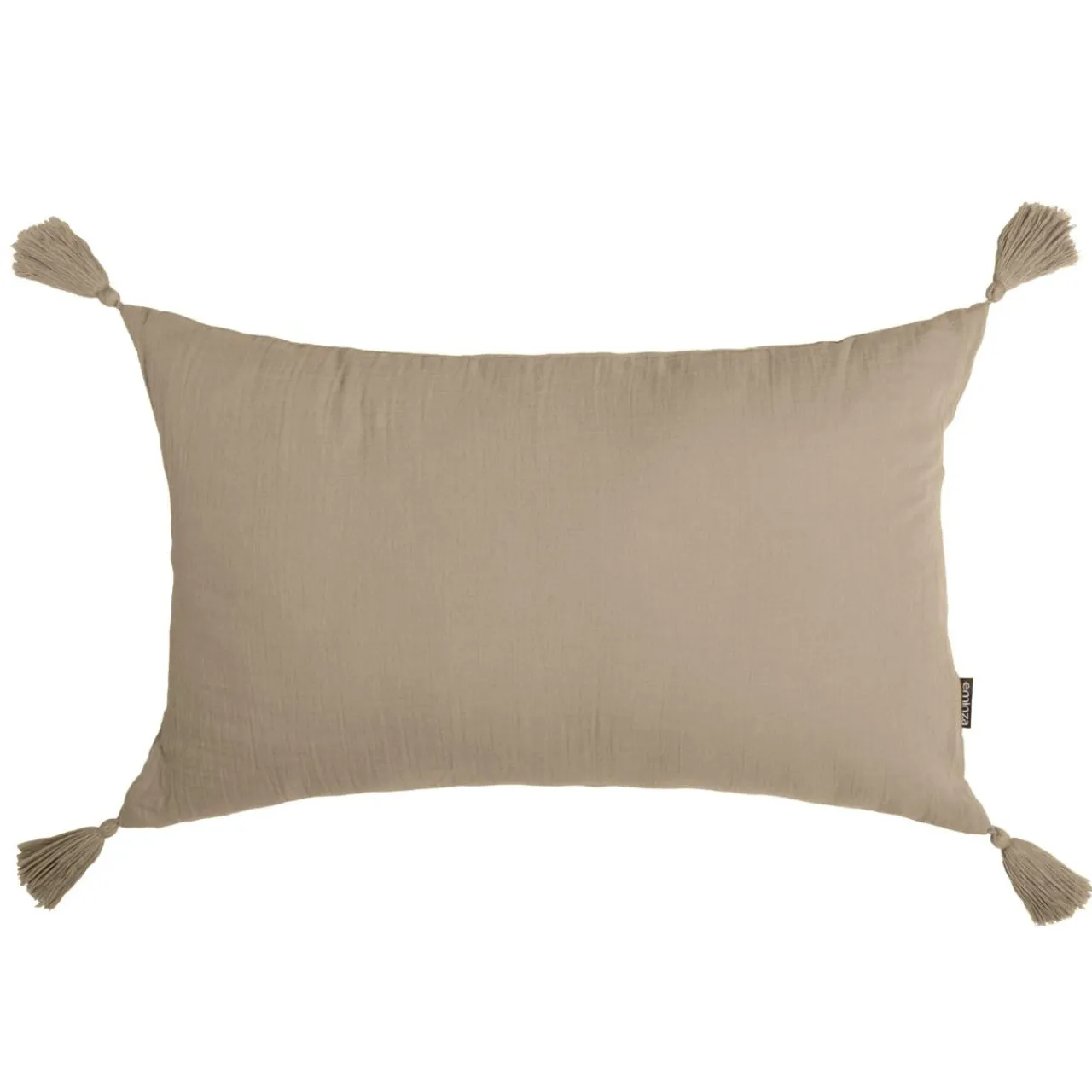 Coussin Et Housse|EMINZA Coussin rectangulaire gaze de coton (40 x 60 cm) Gaïa Ficelle