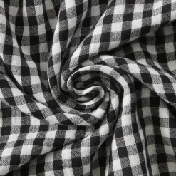 Coussin Et Housse|EMINZA Coussin rectangulaire gaze de coton (40 x 60 cm) Gaïa vichy Noir