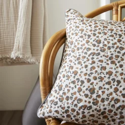 Coussin Et Housse|EMINZA Coussin rectangulaire gaze de coton (40 x 60 cm) Rosa Marron