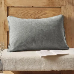 Coussin Et Housse|EMINZA Coussin rectangulaire tissé (40 x 60 cm) Magnus titane Gris