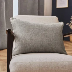 Coussin Et Housse|EMINZA Coussin rectangulaire tissé (40 x 60 cm) Alba Taupe