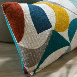 Coussin Et Housse|STOF Coussin rectangulaire tufté (40 x 60 cm) Blokken Multicolore