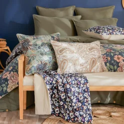 Coussin Et Housse|EMINZA Coussin rectangulaire velours (40 x 60 cm) Dolores Vert