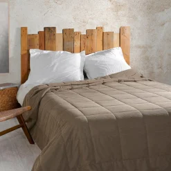 Couvre-Lit Et Édredon|LINDER Couvre lit matelassé (250 x 260 cm) Vercors Taupe