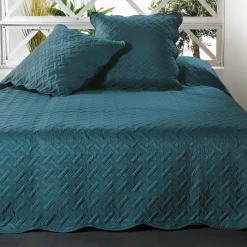 Couvre-Lit Et Édredon|LINDER Couvre-lit et taie d'oreiller (180 x 240 cm) Californie Bleu