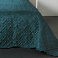 Couvre-Lit Et Édredon|LINDER Couvre-lit et taie d'oreiller (180 x 240 cm) Californie Bleu