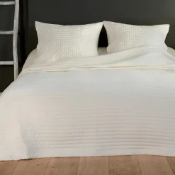 Couvre-Lit Et Édredon|LINDER Couvre-lit et taies d'oreiller (230 x 250 cm) Riviera Beige