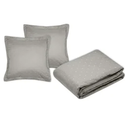 Couvre-Lit Et Édredon|STOF Couvre-lit matelassé avec deux taies d'oreiller (240 x 220 cm) Cléo Taupe