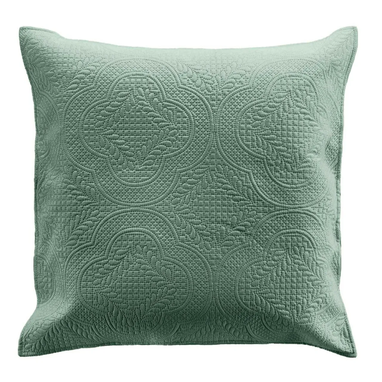 Couvre-Lit Et Édredon|douceur d'intu017drieur Couvre-lit matelassé et deux taies d'oreiller (240 x 260 cm) Romane cèdre Vert