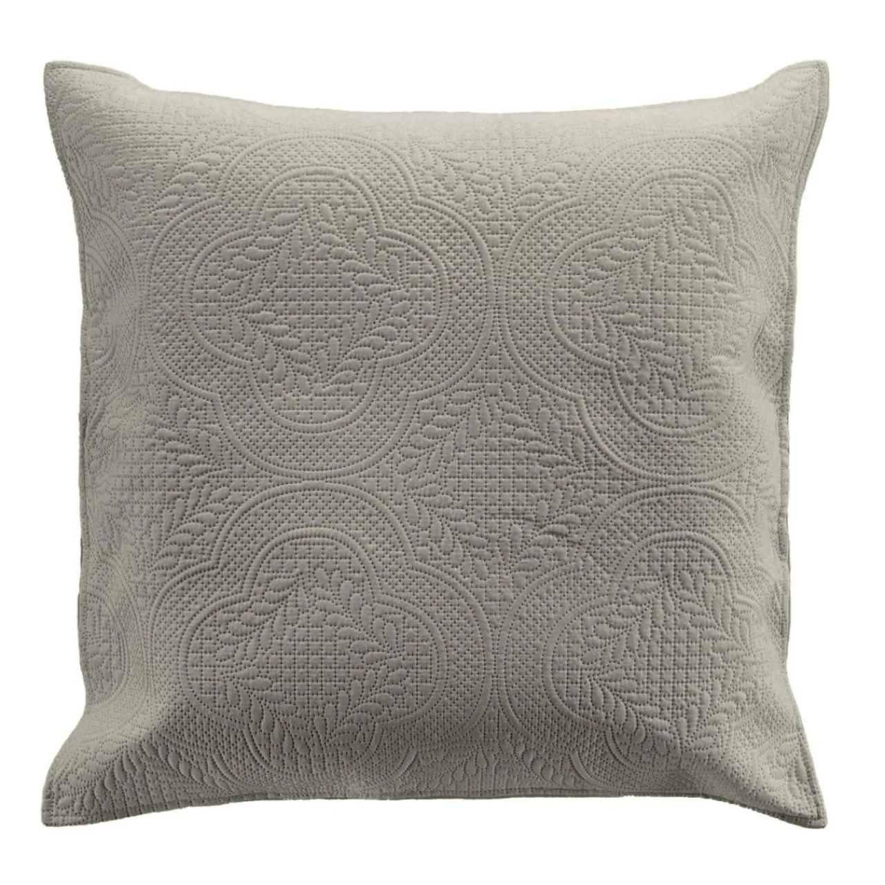 Couvre-Lit Et Édredon|douceur d'intu017drieur Couvre-lit matelassé et deux taies d'oreiller (240 x 260 cm) Romane Gris