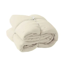 Couvre-Lit Et Édredon|EMINZA Couvre-lit matelassé gaze de coton (240 x 220 cm) Gaïa pampa Beige