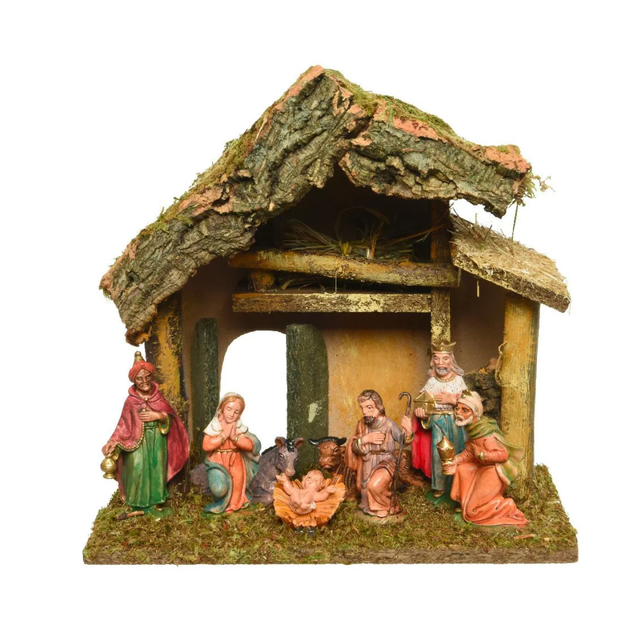 Crèche De Noël|KAEMINGK Crèche complète (Hauteur 26 cm) Sainte-Sophie Naturel