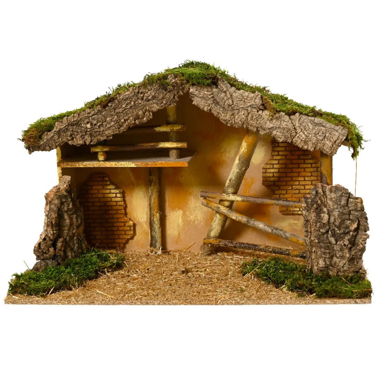 Crèche De Noël|KAEMINGK Crèche de Noël vide (Hauteur 35 cm) Sainte-Mélina Naturel
