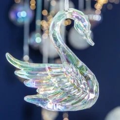 Décoration De Sapin|KAEMINGK Cygne à suspendre (H10 cm) Ice irisé Transparent