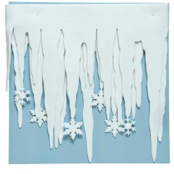 Déco Et Objet De Noël|KAEMINGK Décor de Noël pour fenêtre (L200 cm) Stalactites Blanc