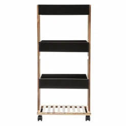 Desserte, Meuble|5 Five Simply Smart Desserte de cuisine 4 niveaux (H88 cm) Natureo Noir