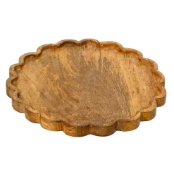 Vaisselle De Noël|KAEMINGK Dessous d'assiette en manguier (D30 cm) Esprit campagne Naturel Bois