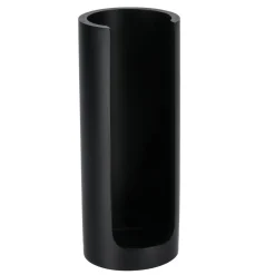 Accessoire Salle De Bain|TENDANCE Distributeur à cotons (H17 cm) Japandi Noir