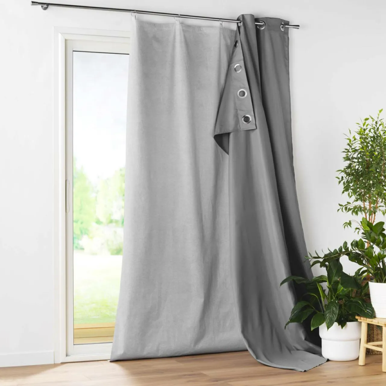 Rideau Thermique|Rideau|DOUCEUR D'INTERIEUR Doublure thermique pour rideau (130 x 230 cm) Cover Gris