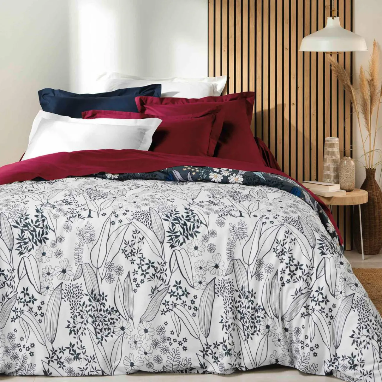 Drap Housse|DOUCEUR D'INTERIEUR Drap housse coton bio (160 x 200 cm) Biolina Bleu nuit