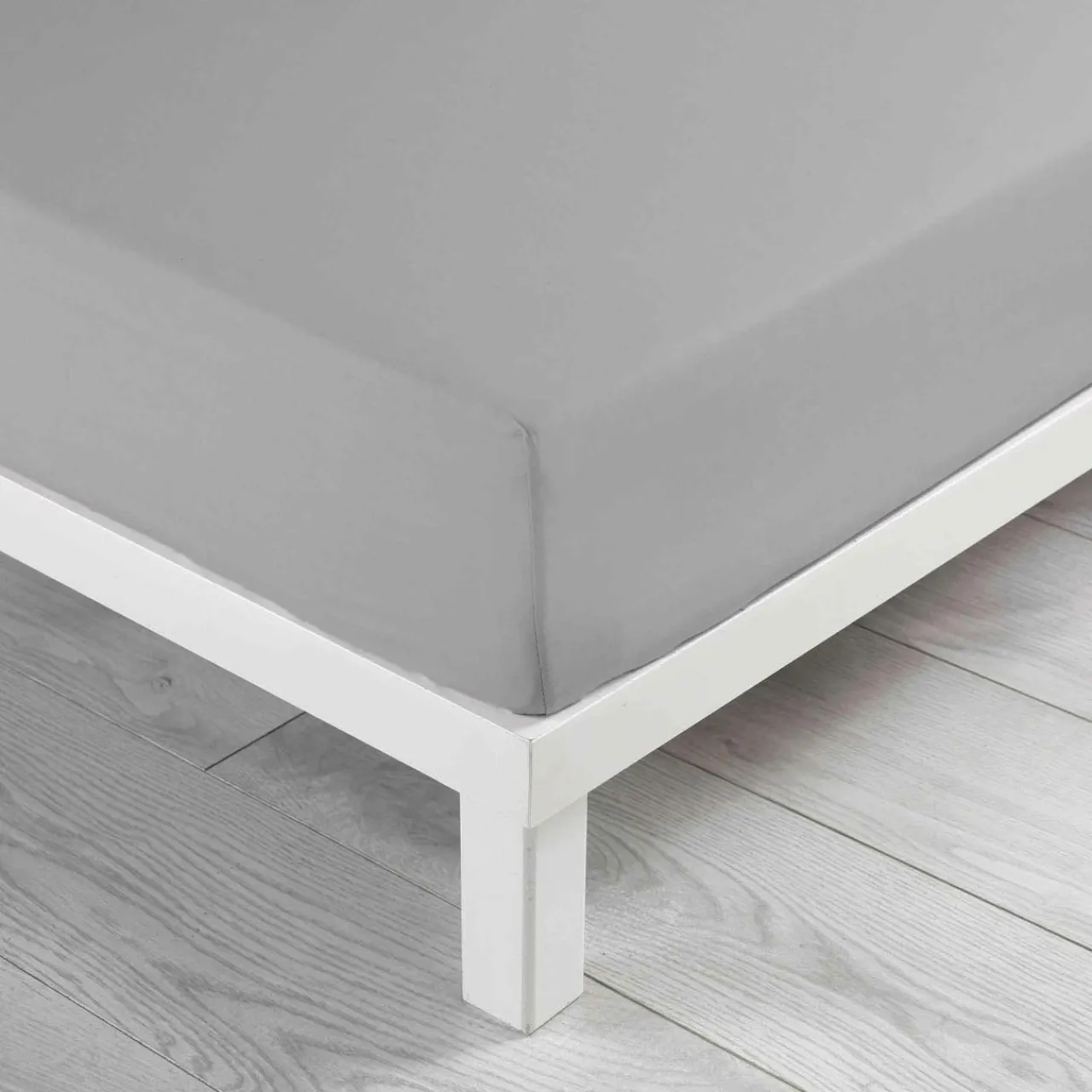 Drap Housse|DOUCEUR D'INTERIEUR Drap housse coton lavé (140 x 190 cm) Linette Gris