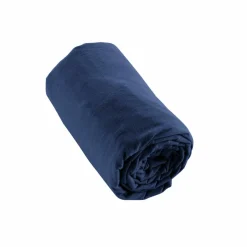 Drap Housse|EMINZA Drap housse flanelle de coton (90 x 190 cm) Nina Bleu nuit
