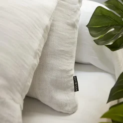 Drap Housse|EMINZA Drap housse gaze de coton (180 x 200 cm) Gaïa chantilly Blanc