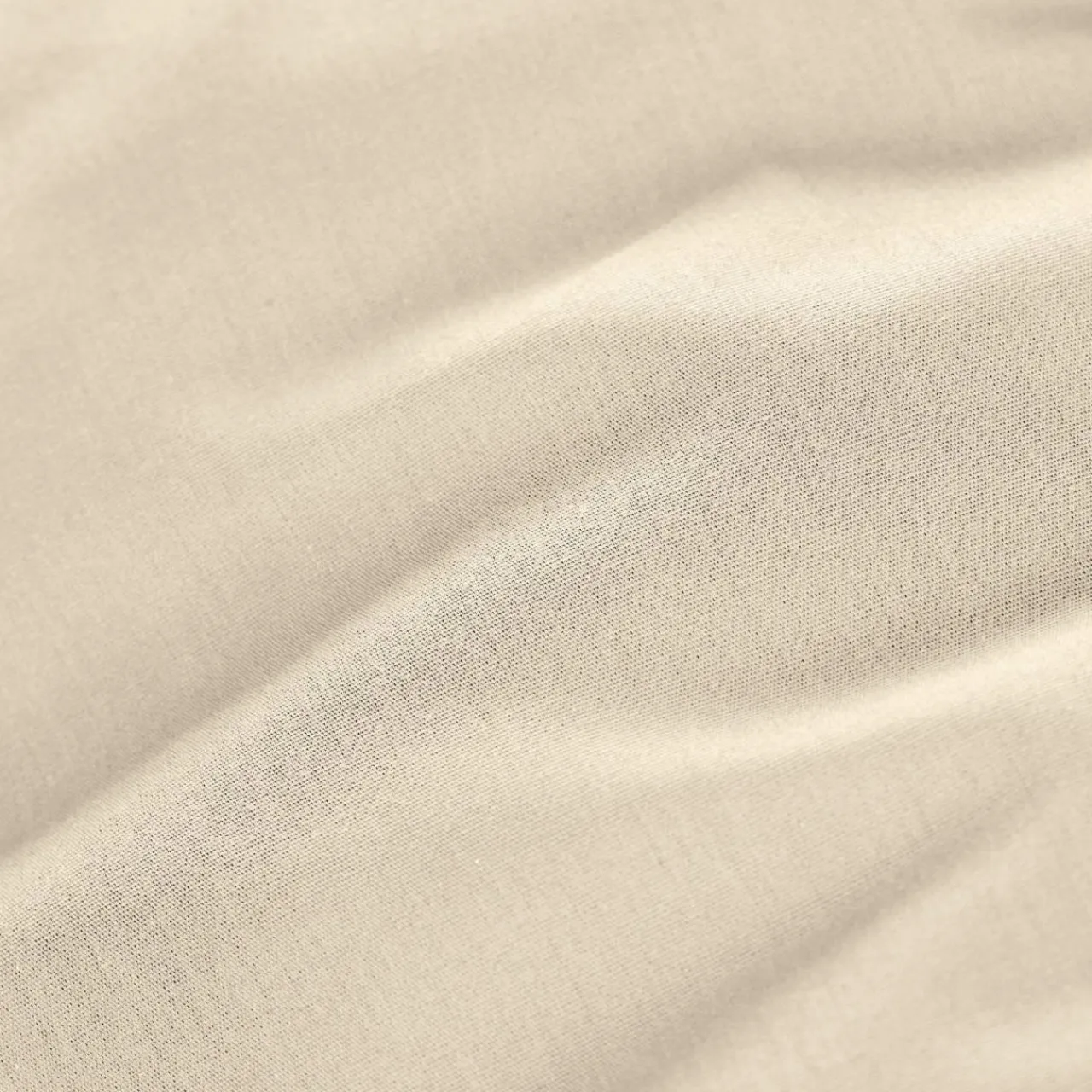Drap Housse|EMINZA Drap housse percale de coton (90 x 200 cm) Cali Beige