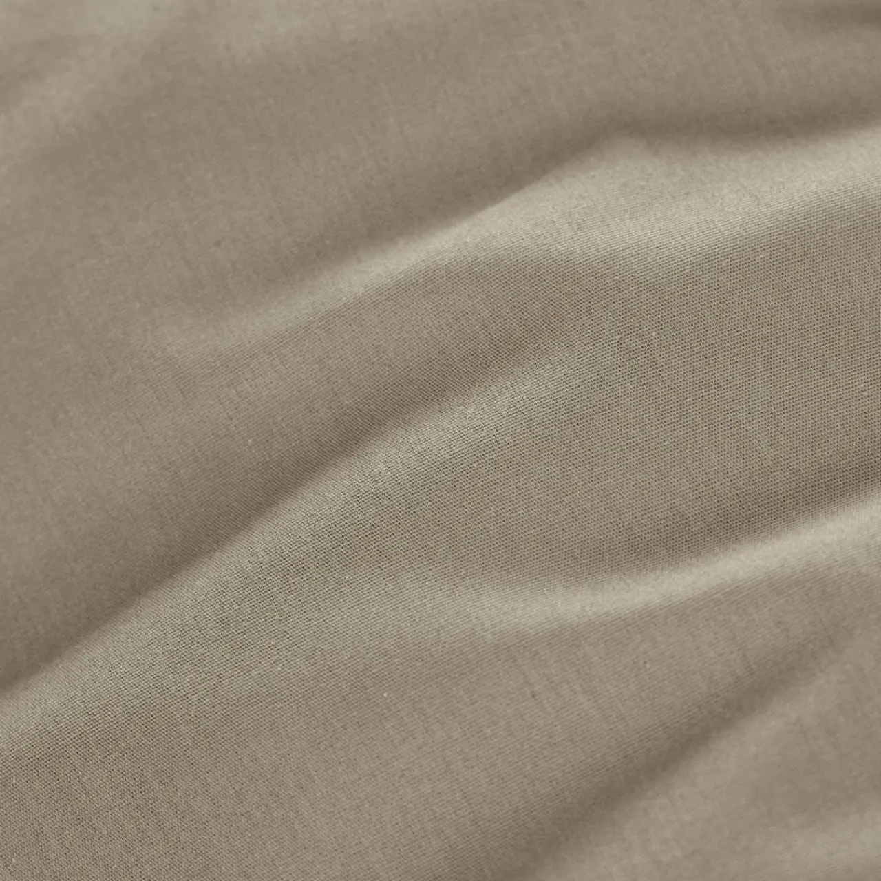 Drap Housse|EMINZA Drap housse percale de coton (180 x 200 cm) Cali Taupe