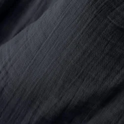 Couvre-Lit Et Édredon|EMINZA Edredon gaze de coton (90 x 200 cm) Gaïa Bleu nuit