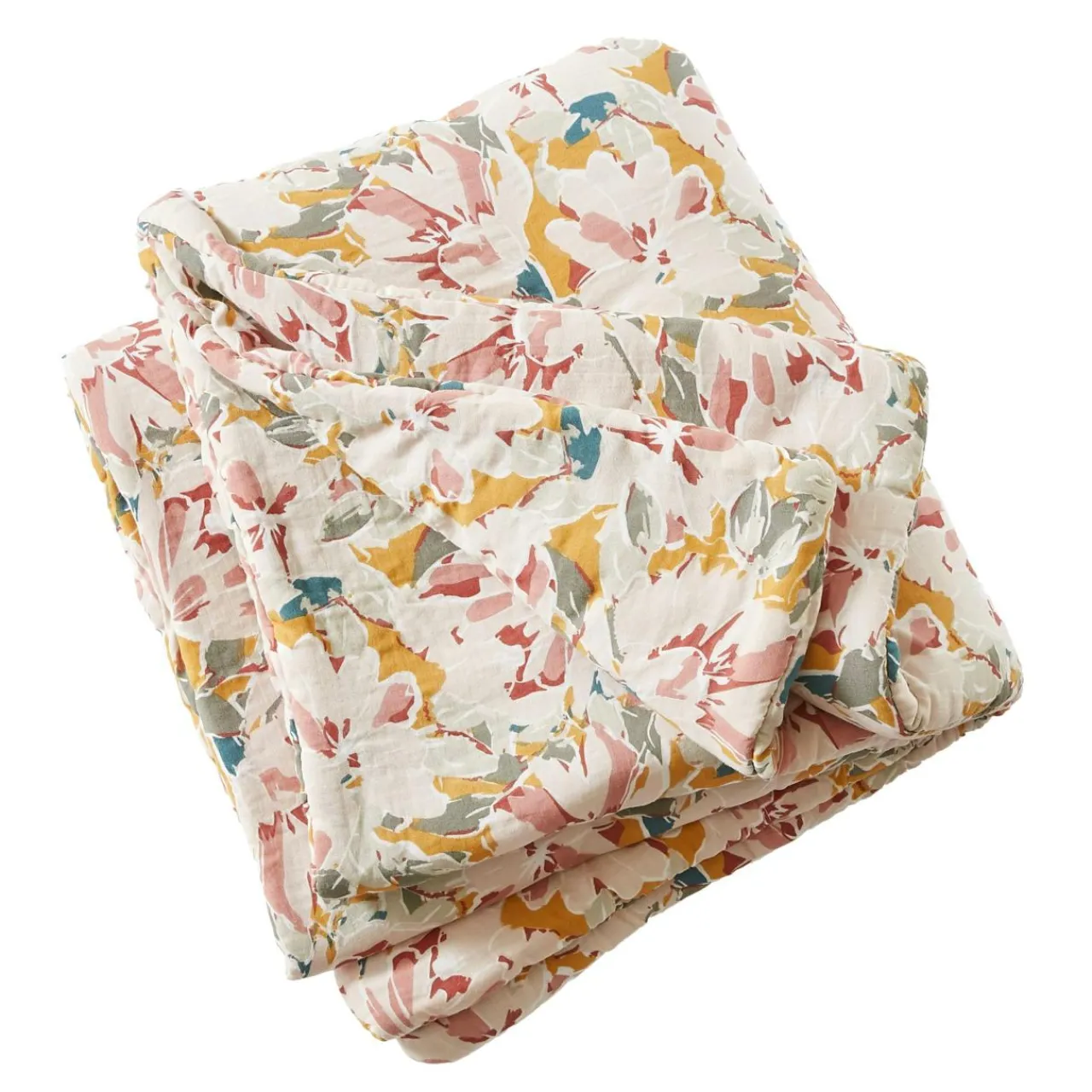 Couvre-Lit Et Édredon|EMINZA Edredon gaze de coton (90 x 200 cm) April Mullticolore Multicolore