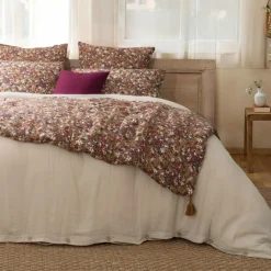 Couvre-Lit Et Édredon|EMINZA Edredon gaze de coton (90 x 200 cm) Constance Camel